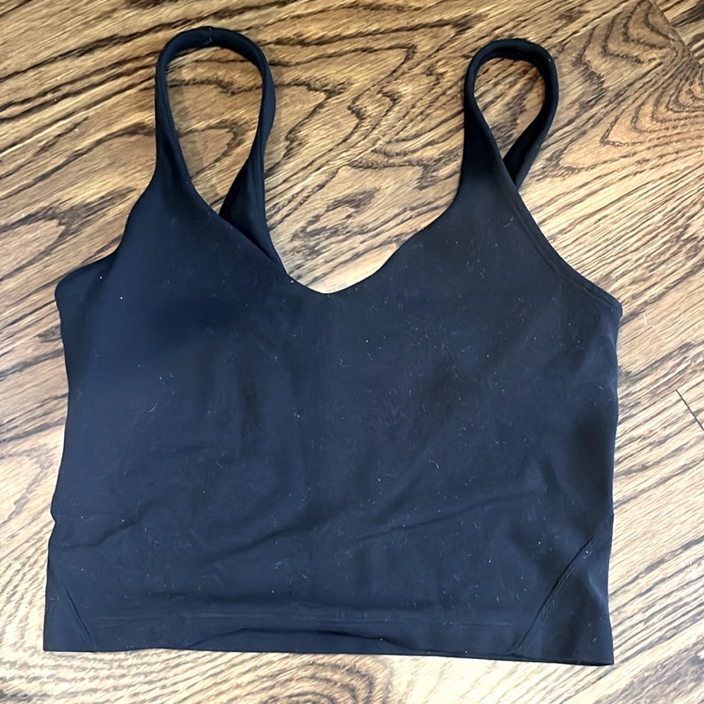 lululemon black align tank size 2